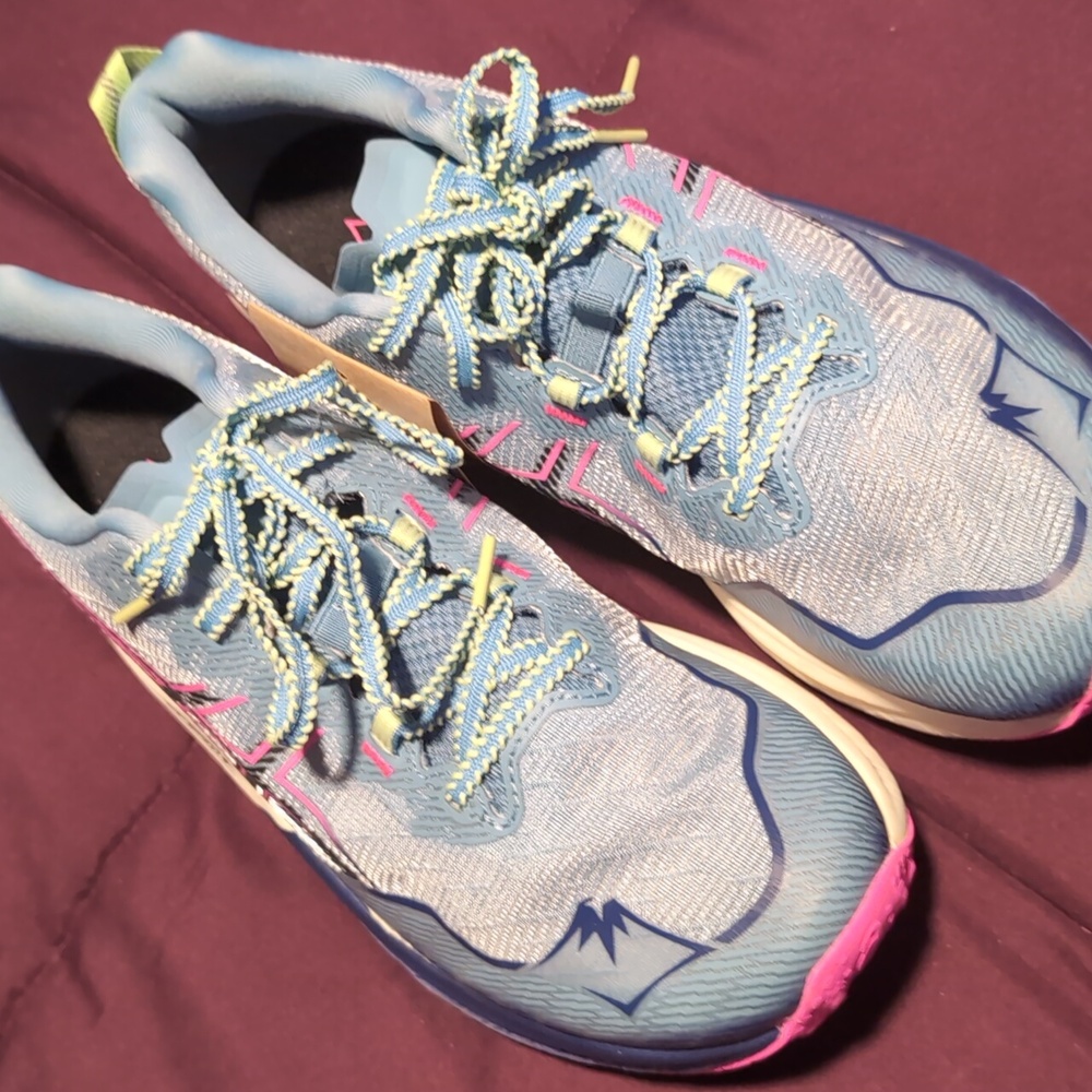 NWT Asics Fugi Speed 2 Women's 10 Running Sneakers Tennis Shoes Hot Pink Blue - Picture 9 of 12